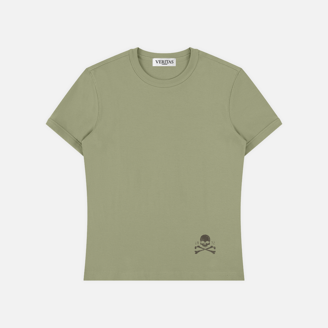 Mens,Army,Green,Slim,Tee,Tshirt,Autumn