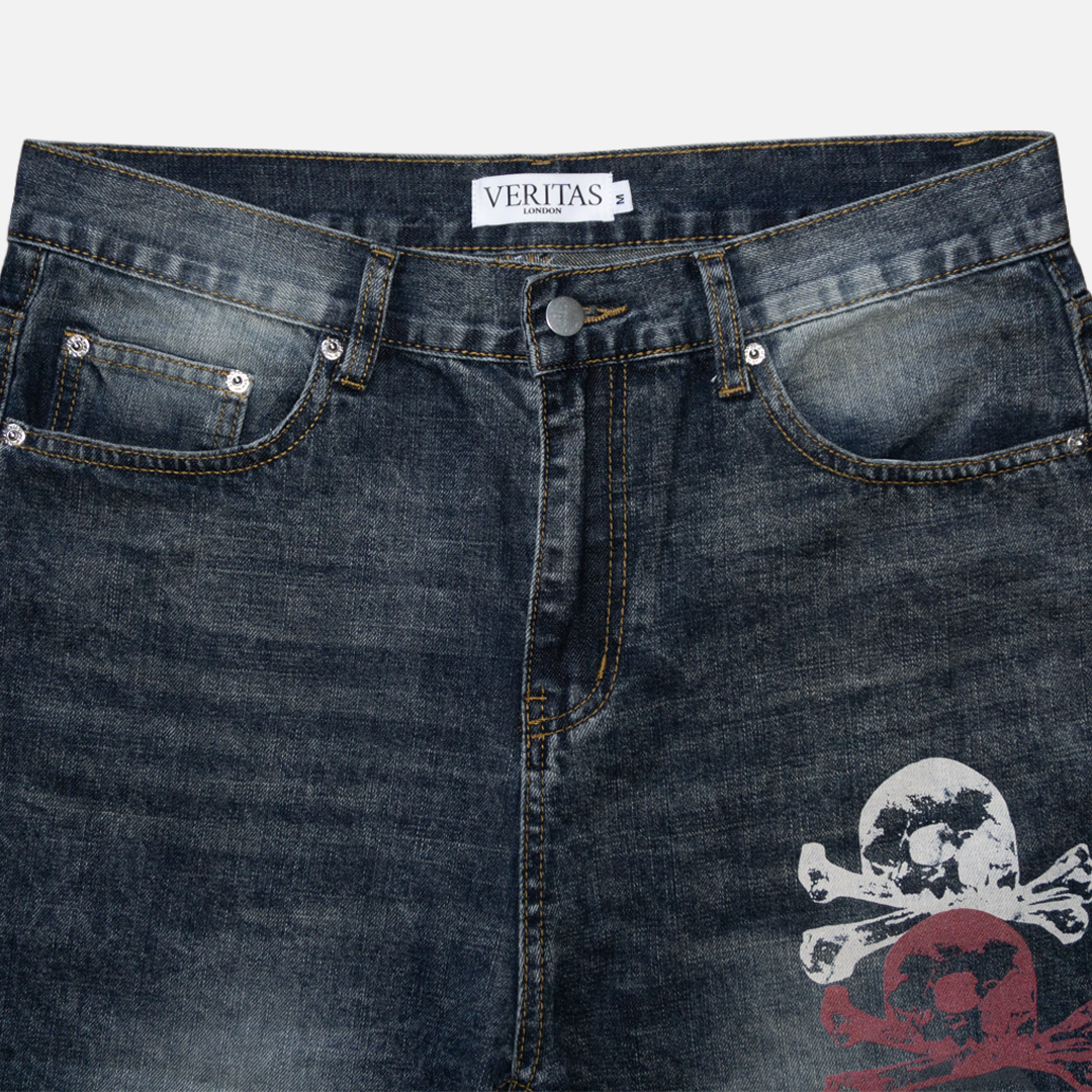 BOOTCUT SKULL DENIM