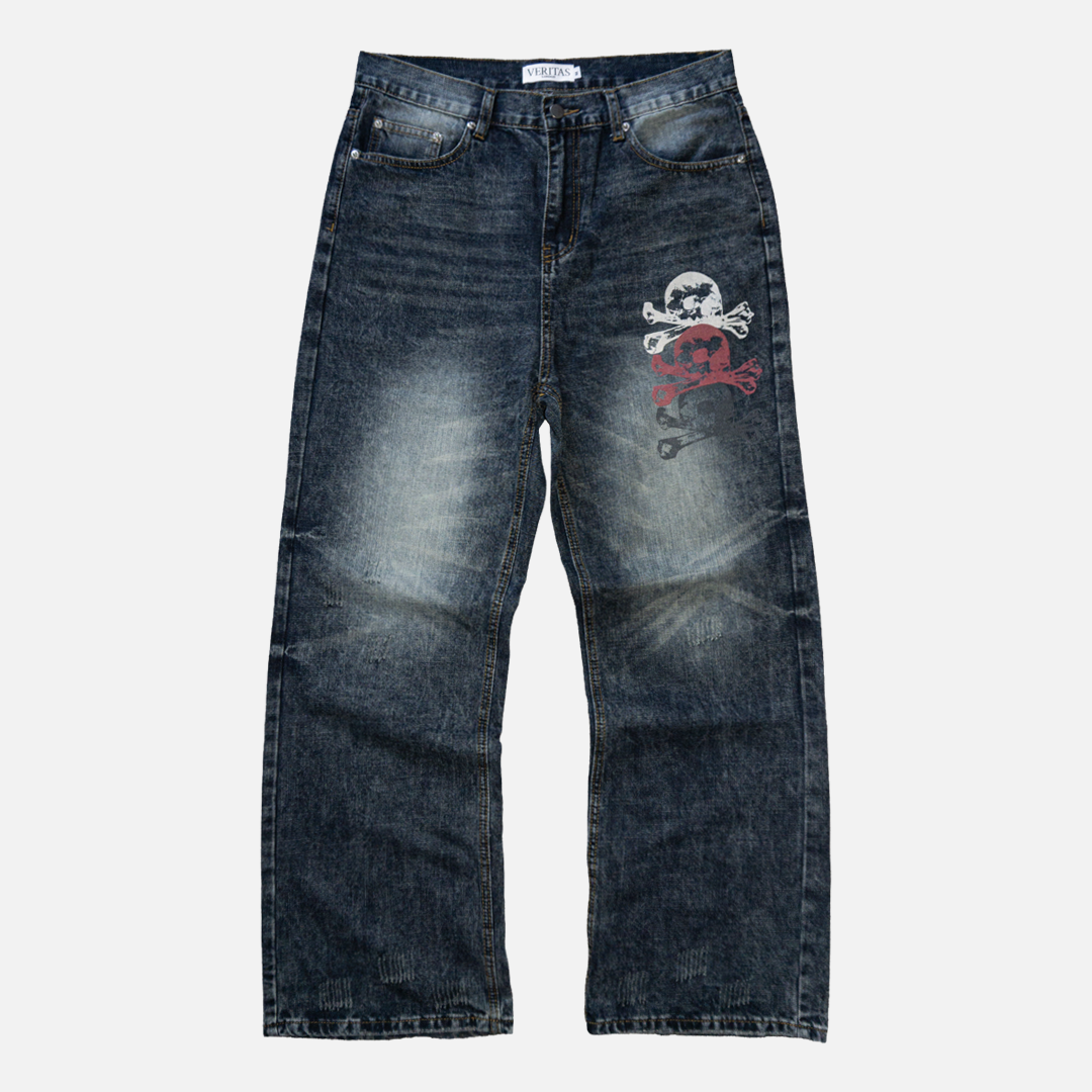 BOOTCUT SKULL DENIM