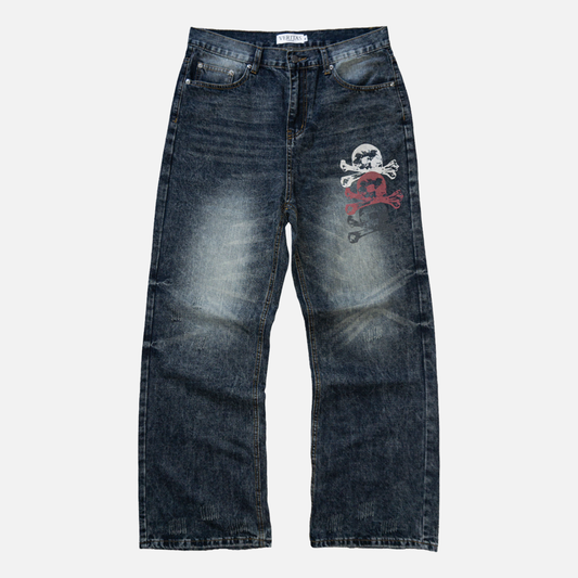 BOOTCUT SKULL DENIM