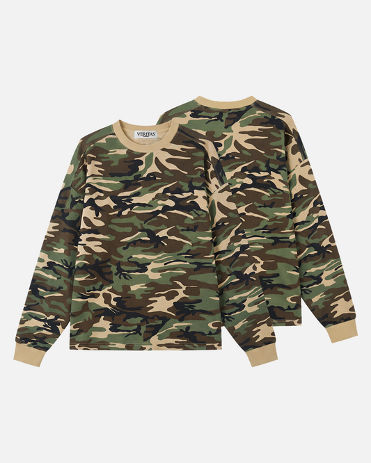 CAMO WAFFLE LONG-SLEEVE