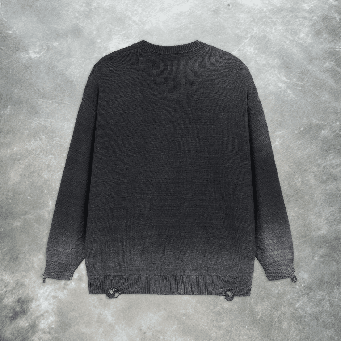 ASH FADE KNIT CREWNECK - VERITAS
