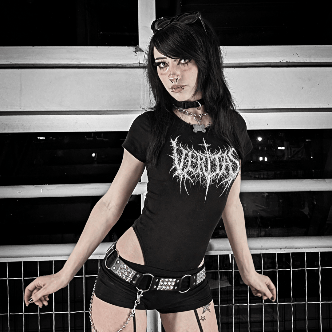 BLACK METAL BODYSUIT - VERITAS