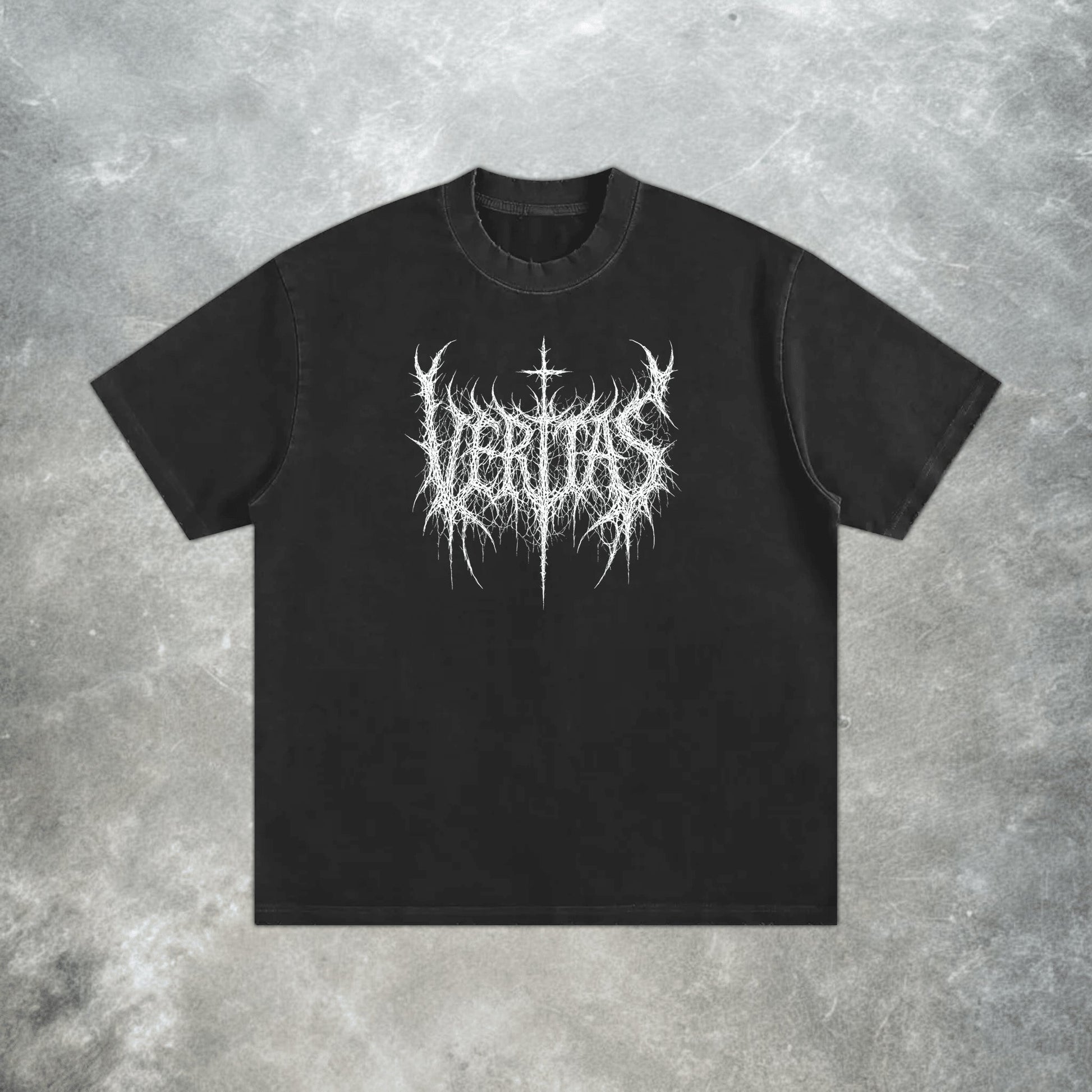 BLACK METAL TEE - VERITAS