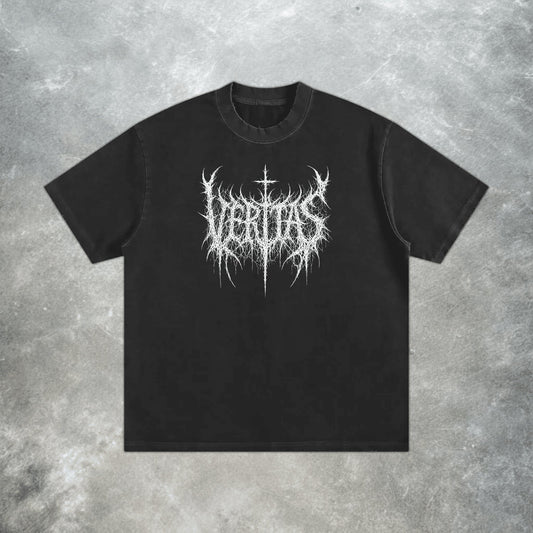 BLACK METAL TEE - VERITAS