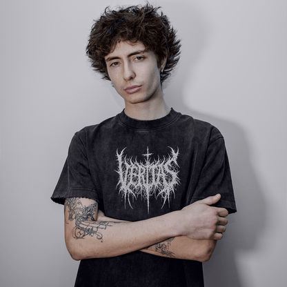 BLACK METAL TEE - VERITAS