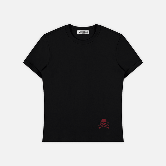 BLACK SLIM TEE - VERITAS