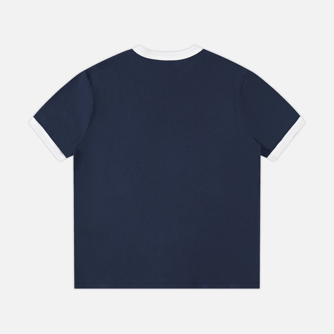 NAVY SKULL RINGER - VERITAS