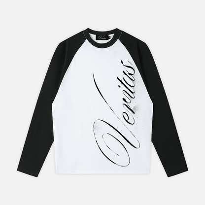 SCRIPT BASEBALL TEE - VERITAS
