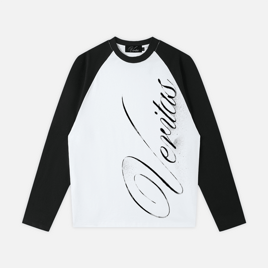 SCRIPT BASEBALL TEE - VERITAS
