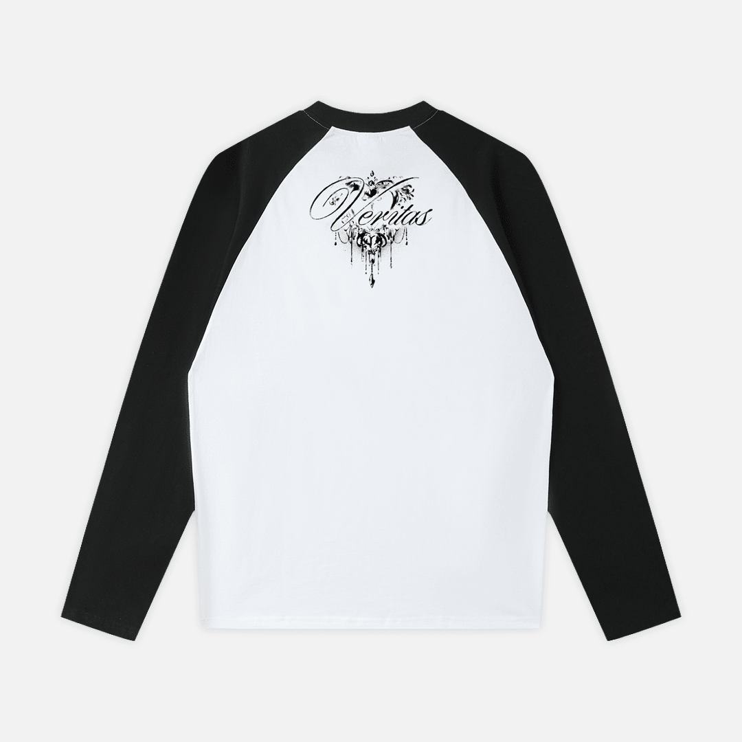SCRIPT BASEBALL TEE - VERITAS