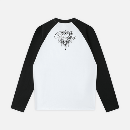 SCRIPT BASEBALL TEE - VERITAS