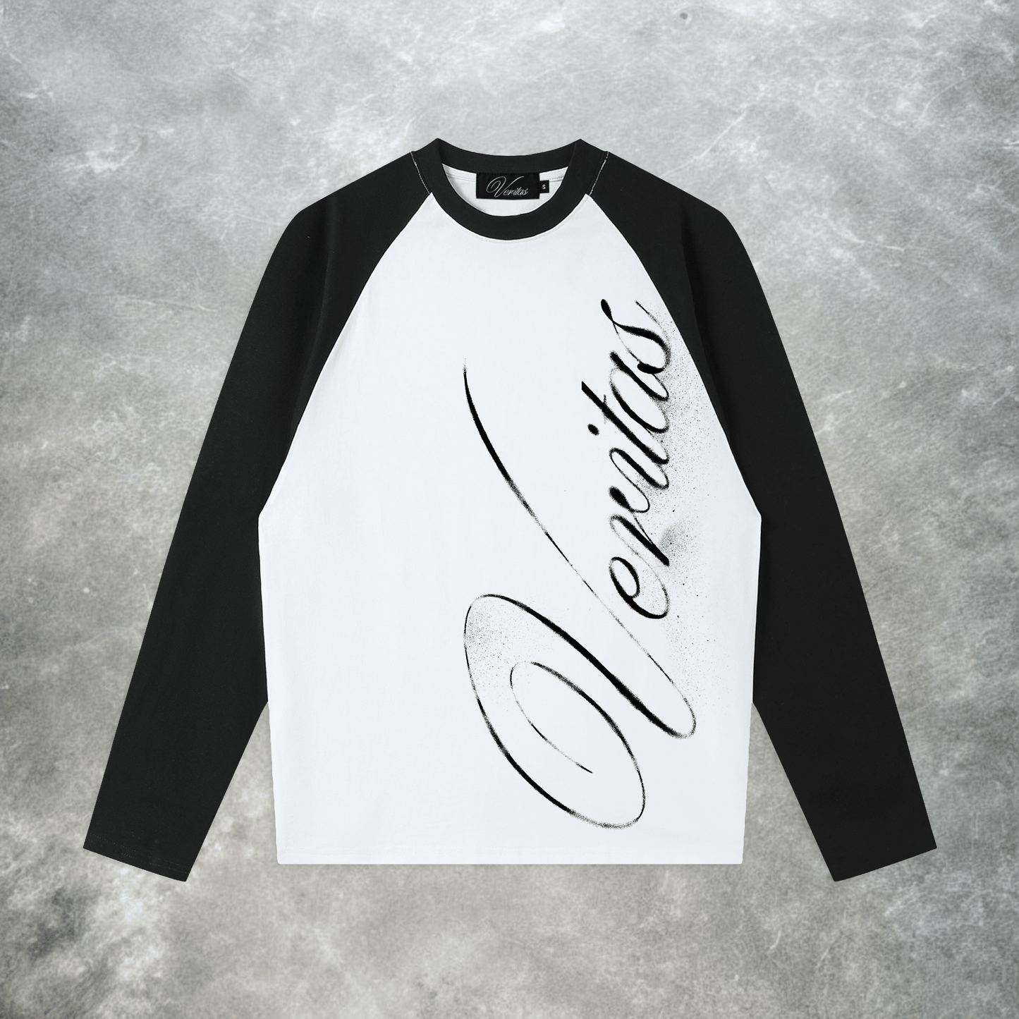 SCRIPT BASEBALL TEE - VERITAS