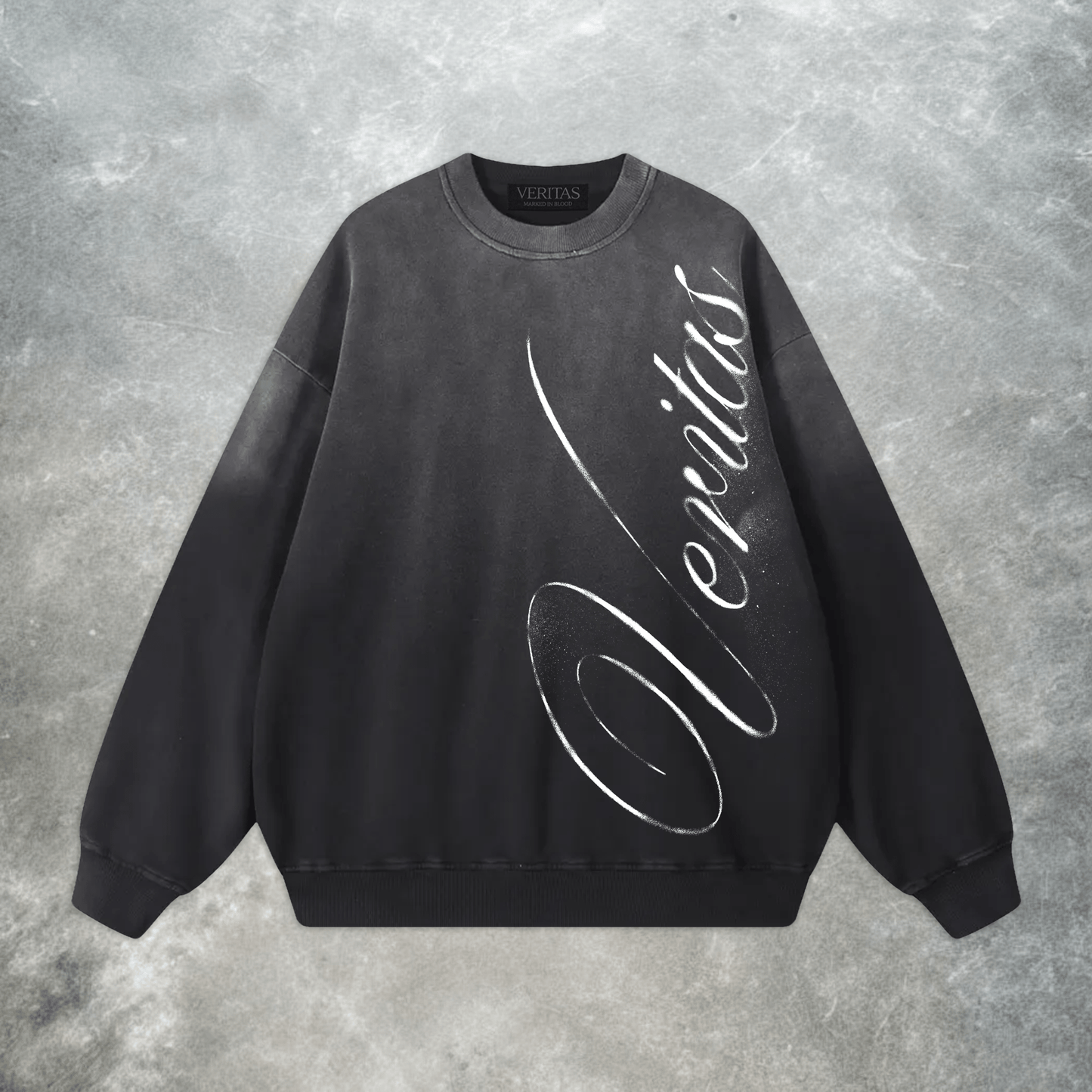 Script Gradient Crewneck - VERITAS
