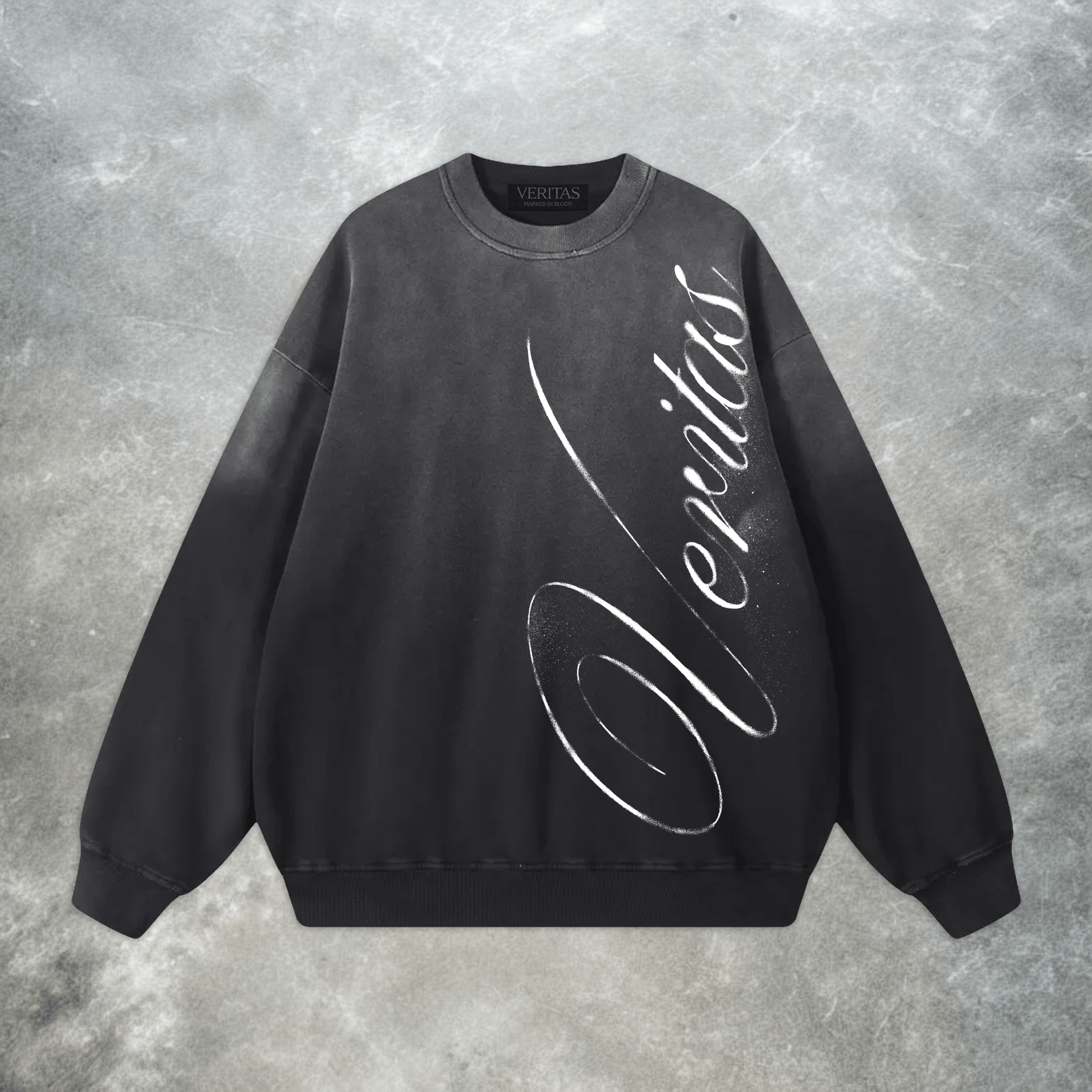 Script Gradient Crewneck - VERITAS